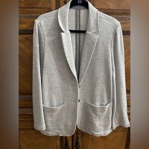 Faherty Inlet Knit Light Gray Textured Blazer. Large. NWOT.